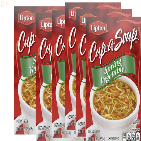 Lipton Instant Soup Mix Spring Vegetable 1.9 Oz, Pack of 6 souphold
