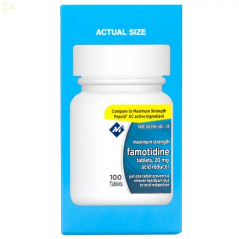 MM Acid Reducer 100 Tablets Famotidine, 20 Mg. 100 Tablets | Compare To Pepcid AC Maximum Strength for Heartburn Prevention & Relief Active Ingredients