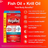 MegaRed Advanced Total Body + Refresh Omega-3 Blend Softgels,(65 count)