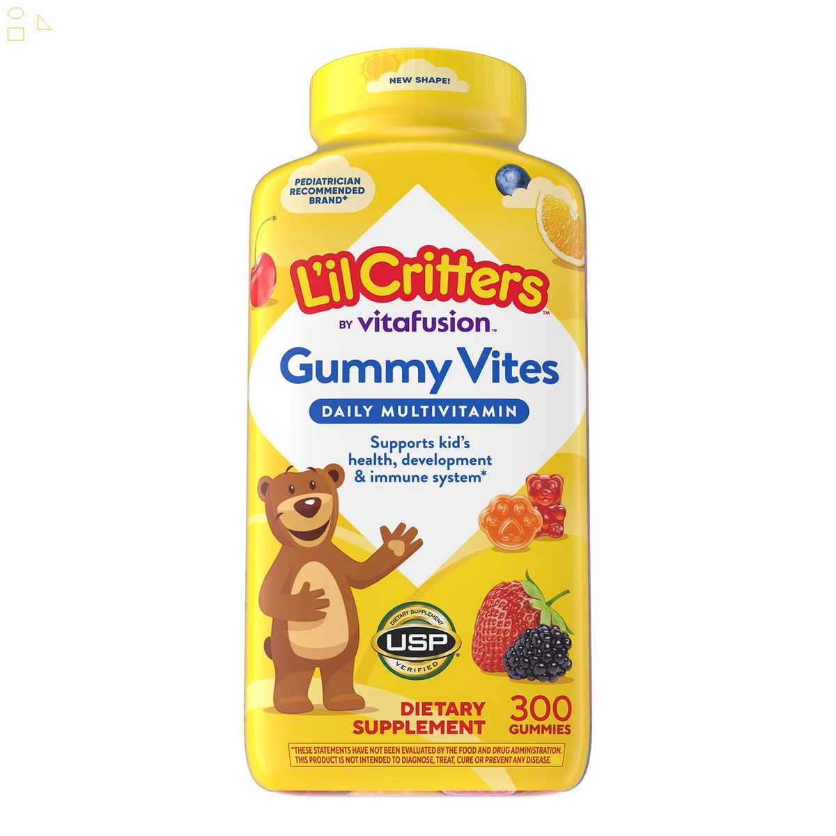 L'Il Critters Gummy Vites Complete Multivitamin, 300 Ct.