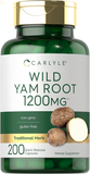 Wild Yam Root Capsules | 200 Count | Non-Gmo, Gluten Free | Traditional Herb Extract