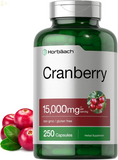 Cranberry + Vitamin C | 15,000Mg | 250 Capsules | Non-Gmo and Gluten Free Cranberry Pills Supplement from Concentrate Extract | by