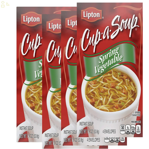 Lipton Instant Soup Mix Spring Vegetable 1.9 Oz, 4 Envelopes souphold
