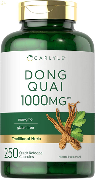 Dong Quai Capsules | 1000Mg | 250 Count | Non-Gmo and Gluten Free Supplement | Traditional Herb