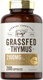 Grass Fed Beef Thymus Supplement | 4200Mg | 200 Capsules | Pasture Raised, Non-Gmo, Gluten Free | by Farmstead