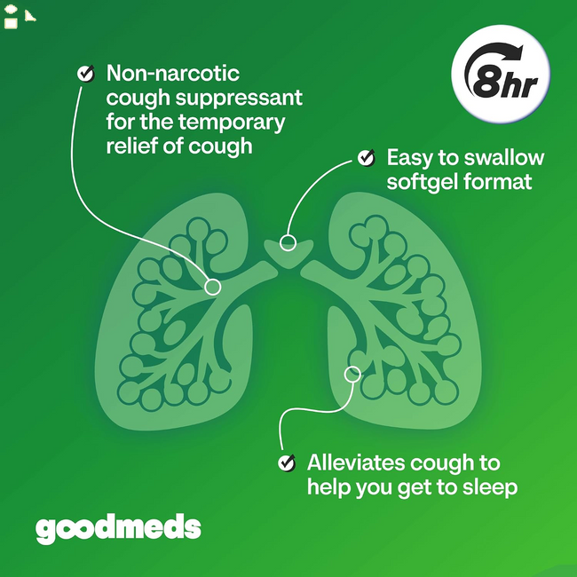 Cough Relief for Adults Softgels Dextromethorphan Hbr (DXM) 15Mg 8Hour, Non-Drowsy, Long-Lasting Bronchial Suppressant for Dry Cough and Chest Congestion (120 Count)