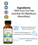 100% Pure & Natural Tea Tree Essential Oil Therapeutic Grade Oil- Melaleuca