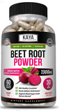 Organic Beet Root Powder Capsule 1300Mg per Serving Aids in Healthy Circulation