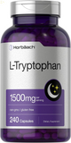 L Tryptophan 1500Mg Capsules | 240 Count | Nighttime Formula | Non-Gmo, Gluten Free Supplement | by