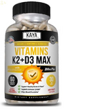 Vitamin K2 (MK7) with D3 5000 IU Supplement, Bioperine Capsules, Immune Health