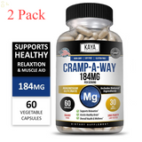 (2 Pack) Cramp-A-Way 60Ct Magnesium Glycinate, Sleep Aid, Joint & Bone Support