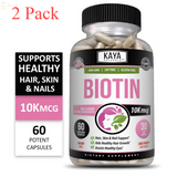 Biotin 60Ct Promotes Hair Growth, Strong Nails, Healthy Skin, Vitamin B7