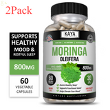 (2 Pack) Pure Moringa Oleifera - Superfood, Antioxidant, Greens Supplement 60 Ct