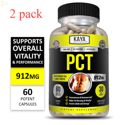 (2 Pack) PCT Post Cycle Therapy 60 CT Maintain Muscle Mass, Restores Balance