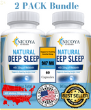 Natural Deep Sleep Supplement, Natural Sleep Aid Supplement W/ Melatonin - 2 Pk