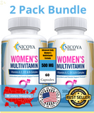 Women'S Daily Multivitamin Boost Energy, Metabolism, Hair, Skin & Nails 2 Pack