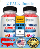 Daily Family Multivitamin Gummies, Vitamin A, C, D & E, Zinc & B-12 (2 Pack)