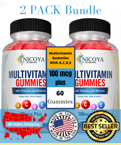 Daily Family Multivitamin Gummies, Vitamin A, C, D & E, Zinc & B-12 (2 Pack)