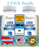 Liver Support, Cleanse, Detox & Repair Formula 22 Herbs with Milk Thistle 2 Pack