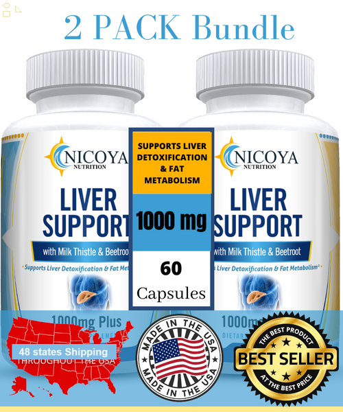 Liver Support, Cleanse, Detox & Repair Formula 22 Herbs with Milk Thistle 2 Pack