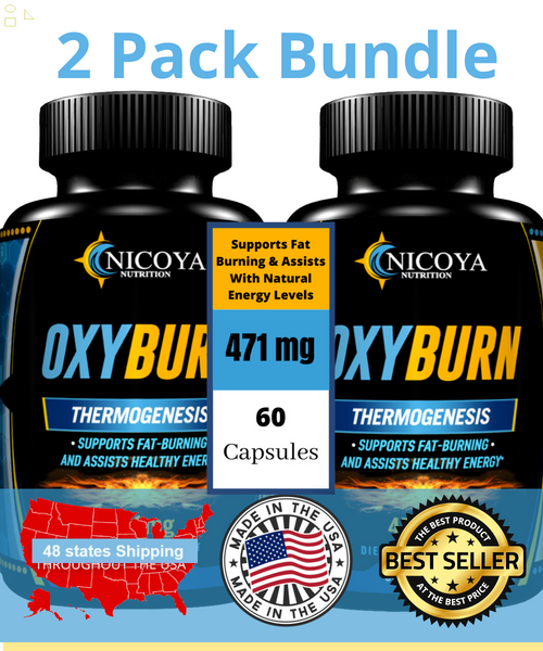 OXYBURN -Thermogenic Weight Loss & Fat Burner, Appetite Suppressant, Energy 2 PK