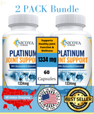 Platinum Joint Pain & Health Support- Glucosamine Chondroitin Turmeric MSM 2PK