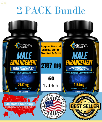 Male Enhancement- Boost Testosterone, Drive, Libido, Stamina & Energy 2 PK