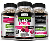 Organic Beet Root Powder Capsule 1300Mg per Serving Aids in Healthy Circulation