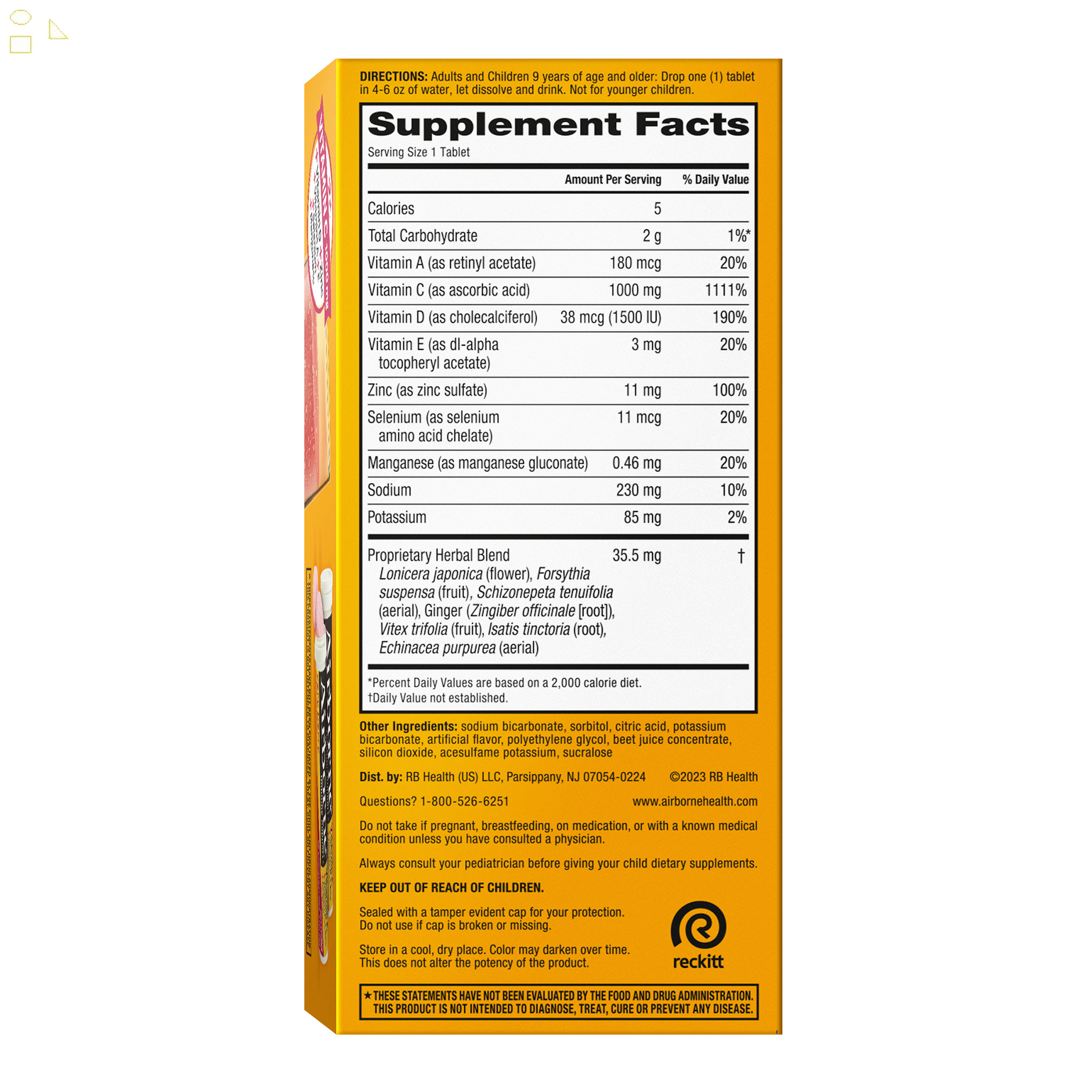 Airborne Immune Support, 36 Effervescent Tablets