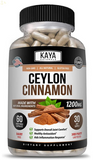 True Organic Ceylon Cinnamon Capsules 1200Mg Highest Potency Blood Sugar Support