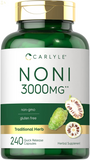 Noni Fruit Capsules 3000Mg | 240 Count | Non-Gmo, Gluten Free | Traditional Herb Supplement