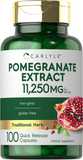 Pomegranate Extract | 11250Mg | 100 Capsules | Non-Gmo, Gluten Free Supplement | Traditional Herb
