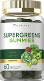 Super Greens Gummies | Vegan, Non-Gmo and Gluten Free Supplement | by