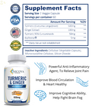 Turmeric Curcumin with Ginger & Bioperine Joint Pain Relief, & Heart Health