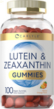 Lutein and Zeaxanthin Gummies | 20Mg of Lutein Supplement | 100 Orange Flavor Vegan Gummies | Non-Gmo, Gluten Free