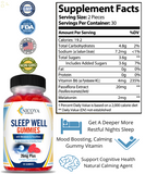 Premium Natural Sleep Well Gummies, Sleep Aid W/Melatonin for Better Sleep