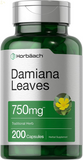 Damiana Leaf 750Mg | 200 Capsules | Non-Gmo, Gluten Free Supplement | by