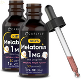 Kids Melatonin Liquid | 1 Fl Oz | Two Pack | Natural Fruit Flavor | Drug Free 