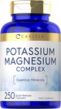 Potassium Magnesium Supplement | 250 Count | Non-Gmo & Gluten Free Complex | by