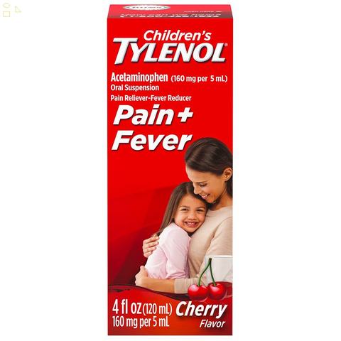 Children's Tylenol 4 fl oz Acetaminophen for Ages 2-11 Pain And Fever Medicine 4 Ounces 