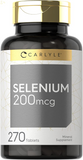 Selenium Supplement | 200Mcg Tablets | Vegetarian, Non-Gmo, Gluten Free 