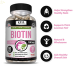 Biotin Hair Growth 120Ct, Healthy Hair, Skin & Nails, with Calcium