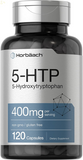 5HTP 400Mg Capsules | 120 Capsules | 5-HTP Extra Strength Supplement | Non-Gmo, Gluten Free | 5 Hydroxytryptophan | by