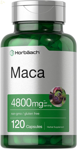 Maca Root Capsules | 120 Pills | High Potency Extract for Men and Women | Non-Gmo and Gluten Free Formula | by Horbaach