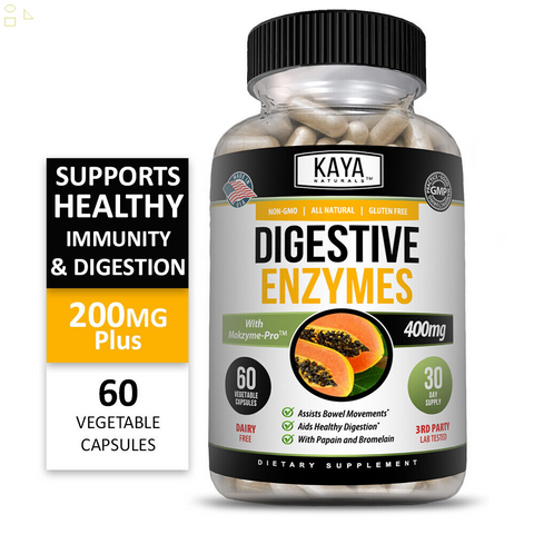 Digestive Enzymes W/ Prebiotic & Probiotics, Gas, Constipation & Bloating Relief