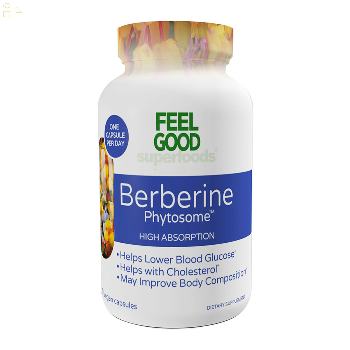 FEELGOOD Berberine Phytosome, 120 Vegan Capsules