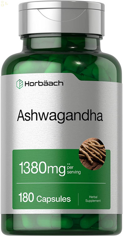 Ashwagandha Capsules 1380Mg | 180 Count | Root Extract | Non-Gmo, Gluten Free Supplement | by