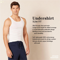 Essentials Men'S Lightweight Breathable Cotton Slim Fit Tank Undershirts, Pack of 6