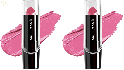 Wet N Wild Silk Finish Lipstick, Hydrating Rich Buildable Lip Color, Formulated with Vitamins AE, & Macadamia for Ultimate Hydration, Cruelty-Free & Vegan - Dark Pink Frost