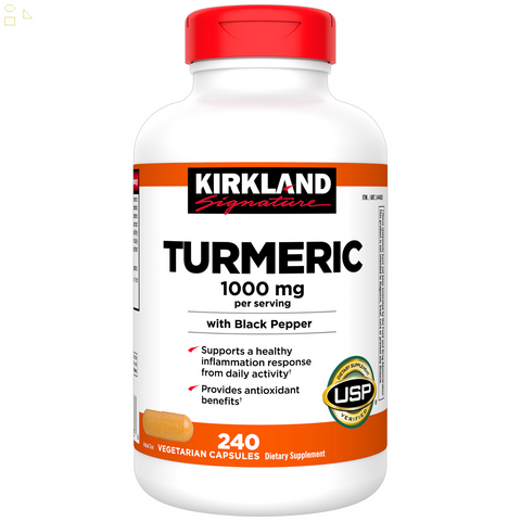 K.S Signature Turmeric, 1000 Mg, 240 Capsules Provides Antioxidant Benefits